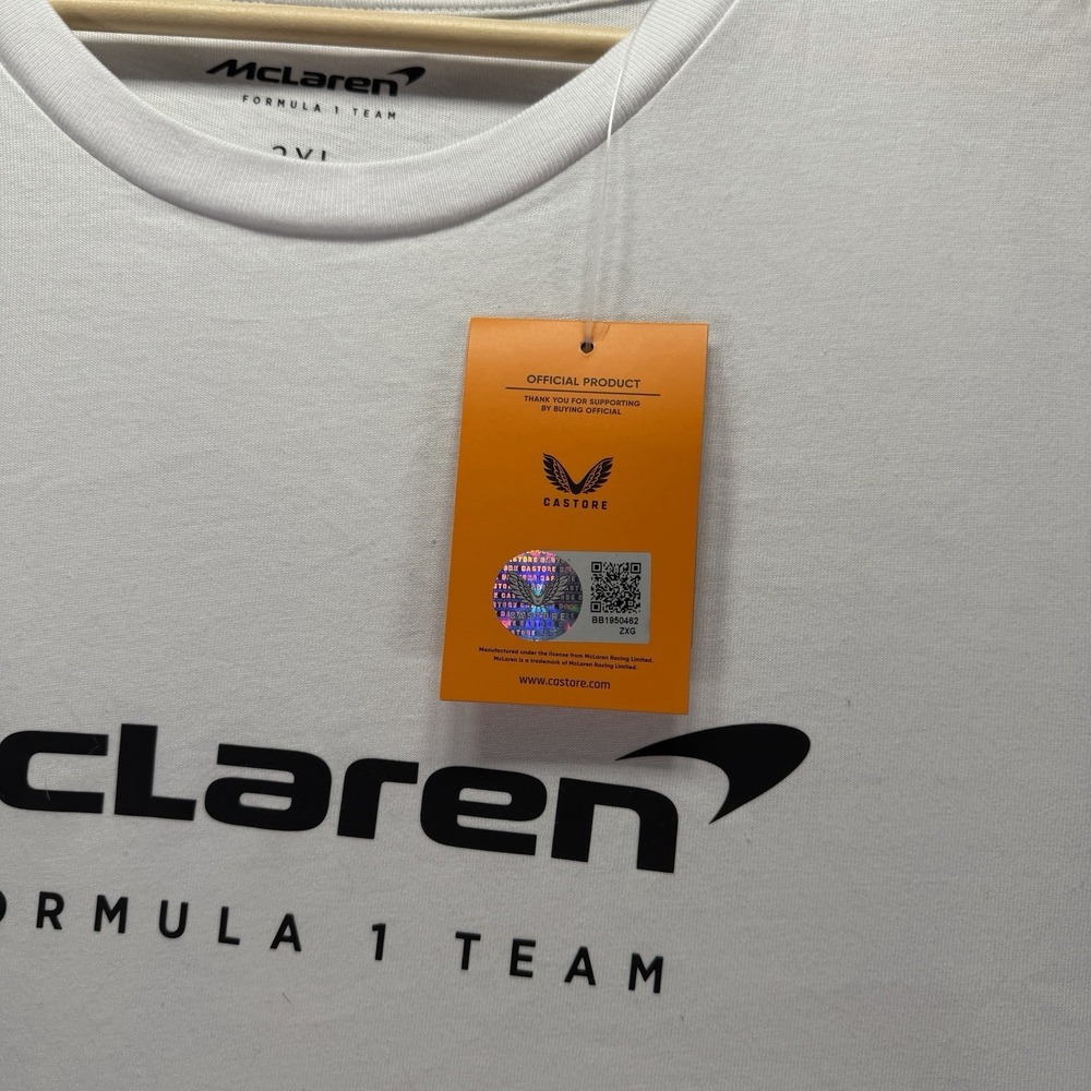 McLaren Formula 1 Shirt Mens 3XL White Short Sleeve Miami Racing Cars NWT - Picture 3 of 13